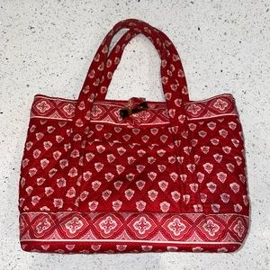 Vera Bradley Nantucket Red Small Toggle Tote